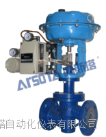 气动薄膜衬塑波纹管防腐单座调节阀 衬四氟气动薄膜调节阀  